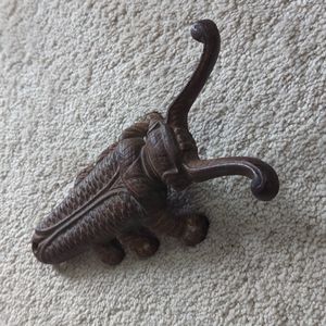 Antique Cast Iron Bug Beetle Boot Jack Door Stop 11”